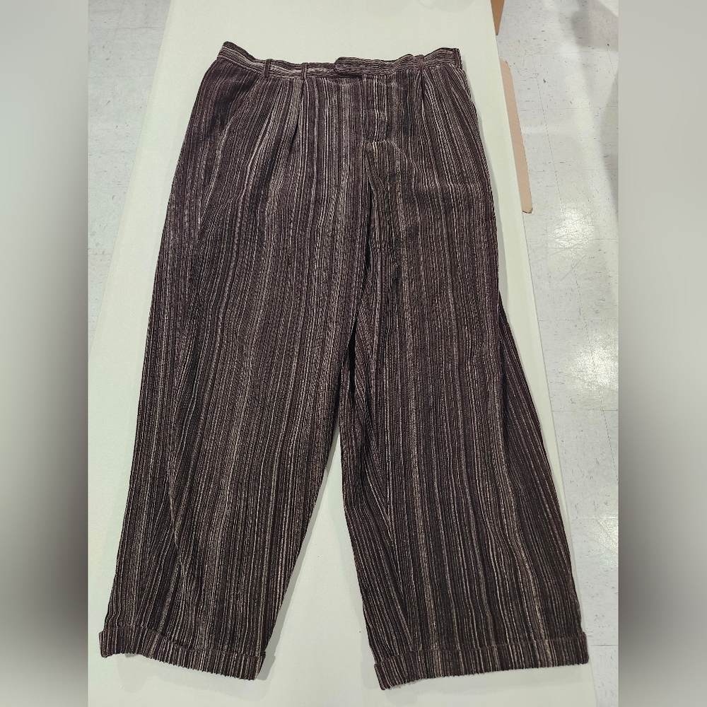 Brown Striped Pants, By Mondo Uomo